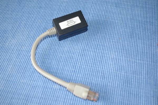 ISDN Abschluss Widerstand 100 Ohm mit Kabel 0,15m