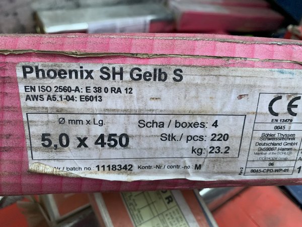 Böhler Phoenix SH Gelb R/Stabelektroden/Schweißelektroden(55 st pro Packung)